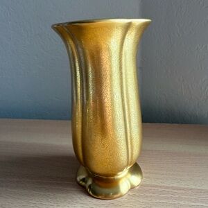 Vintage Osborne 24k Gold Porcelain Vase